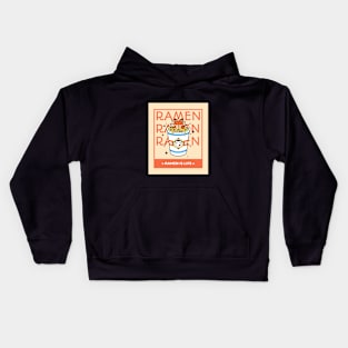 Cute Fox Ramen Kids Hoodie